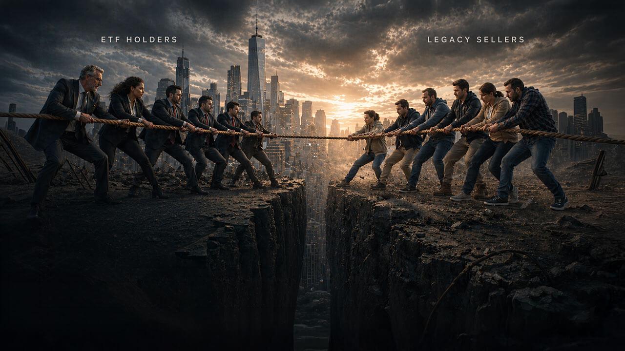 Bitcoin’s 38% plunge just revealed who has paper hands — and it wasn’t ETF buyers