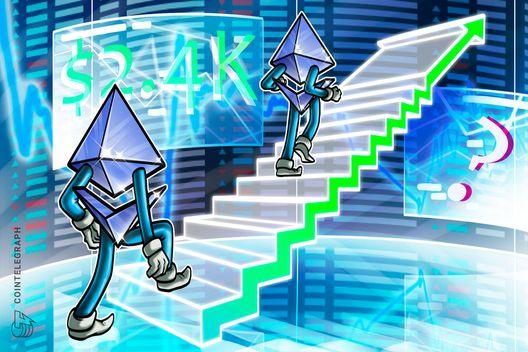 Ether tests $2.4K as accumulators add 246K ETH: How high can price go?